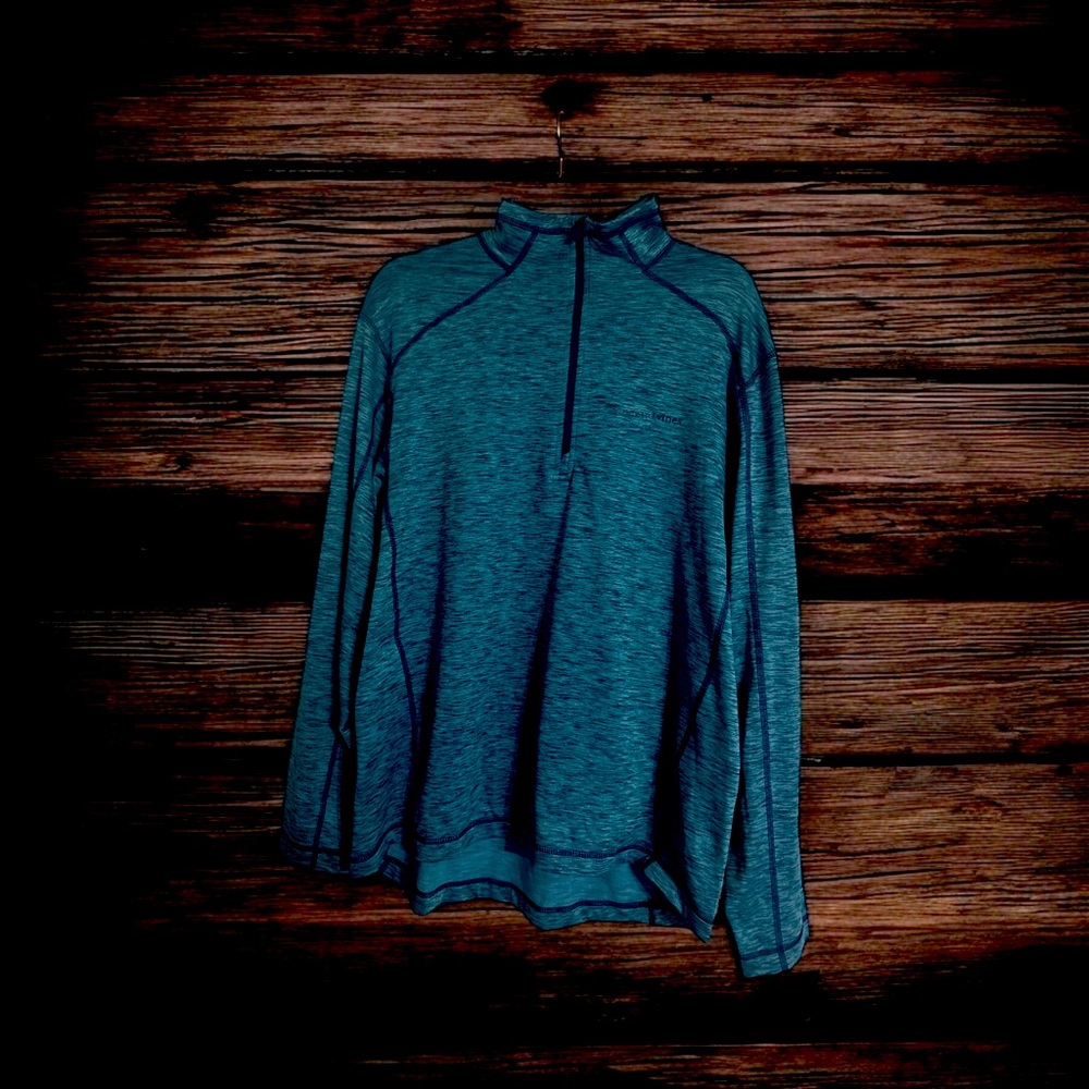 Blue Quarter-Zip Pullover